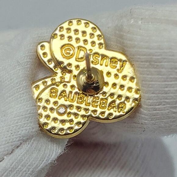 Disney x BaubleBar Minnie Mouse Gold Tone Stud Earrings - Picture 8 of 10